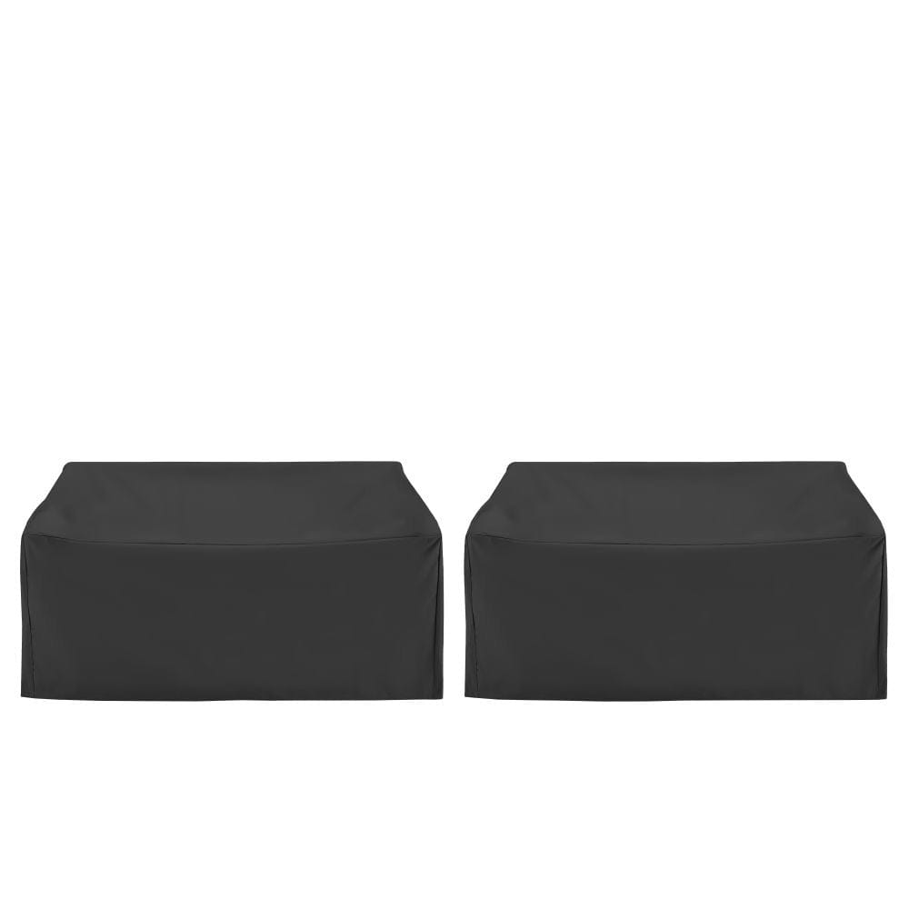 Crosley Furniture - 2Pc Outdoor Loveseat Furniture Cover Set - 2 Loveseats - MO75033-BK view 2