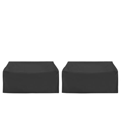Crosley Furniture - 2Pc Outdoor Loveseat Furniture Cover Set - 2 Loveseats - MO75033-BK view 2