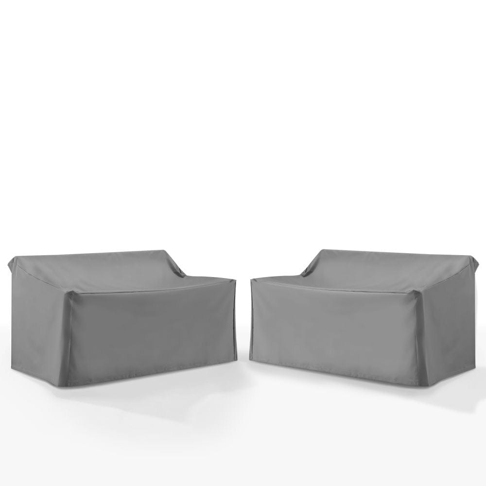 Crosley Furniture - 2Pc Outdoor Loveseat Furniture Cover Set - 2 Loveseats - MO75033-GY view 1