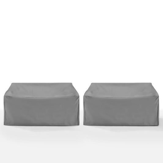 Crosley Furniture - 2Pc Outdoor Loveseat Furniture Cover Set - 2 Loveseats - MO75033-GY view 2