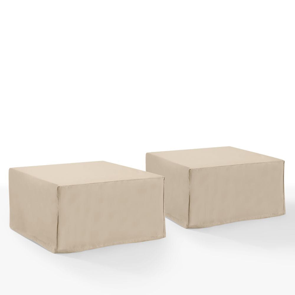 Crosley Furniture - 2Pc Square Table And Ottoman Furniture Cover Set - 2 Square Table/Ottoman - MO75049-TA view 1