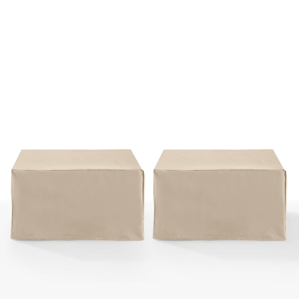 Crosley Furniture - 2Pc Square Table And Ottoman Furniture Cover Set - 2 Square Table/Ottoman - MO75049-TA view 2