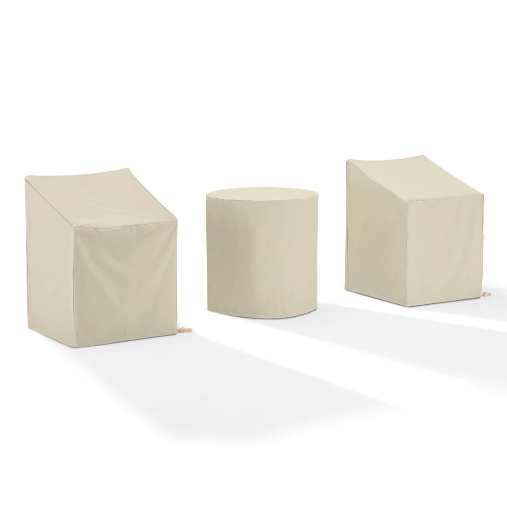 Crosley Furniture - 3Pc Outdoor Bistro Furniture Cover Set - 2 Dining Arm Chairs & 1 Bistro Table - MO75017-TA view 1