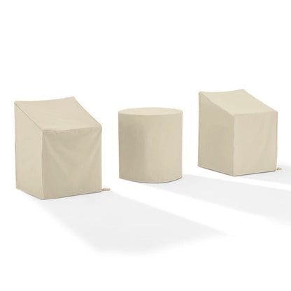 Crosley Furniture - 3Pc Outdoor Bistro Furniture Cover Set - 2 Dining Arm Chairs & 1 Bistro Table - MO75017-TA view 1