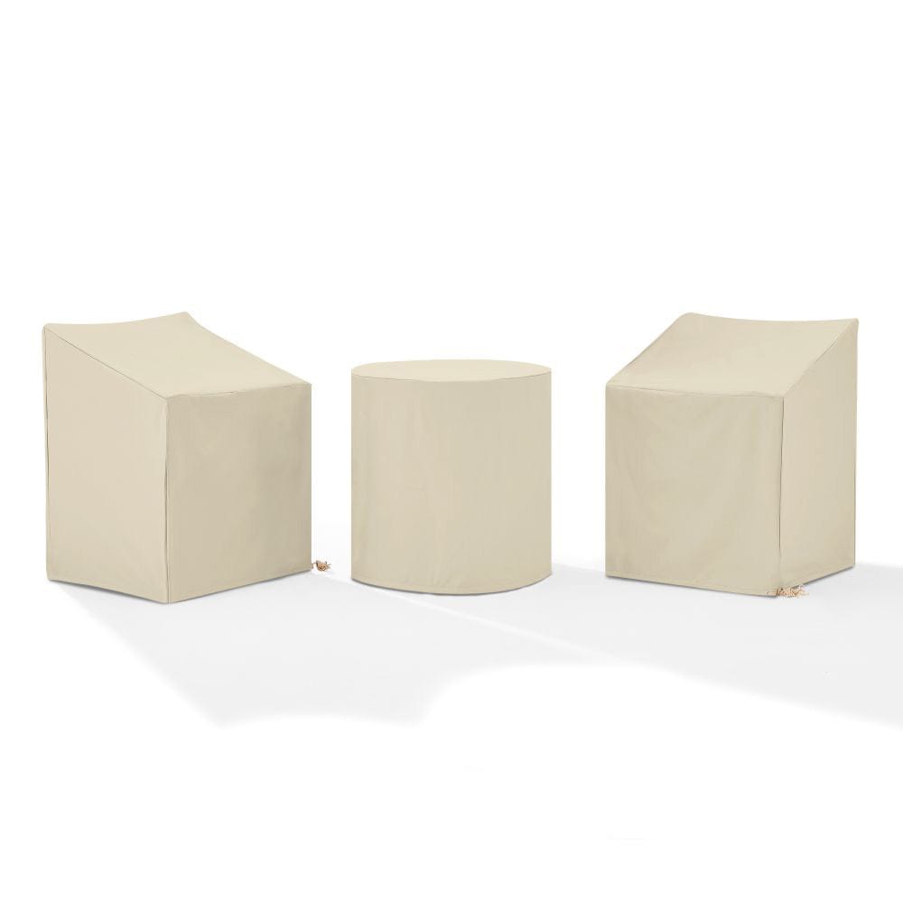 Crosley Furniture - 3Pc Outdoor Bistro Furniture Cover Set - 2 Dining Arm Chairs & 1 Bistro Table - MO75017-TA view 2
