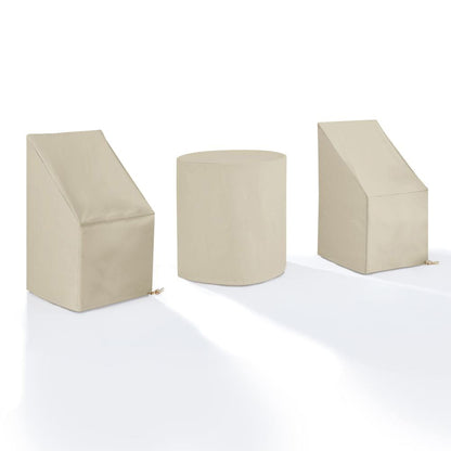 Crosley Furniture - 3Pc Outdoor Bistro Furniture Cover Set - 2 Dining Side Chairs & 1 Bistro Table - MO75018-TA view 1