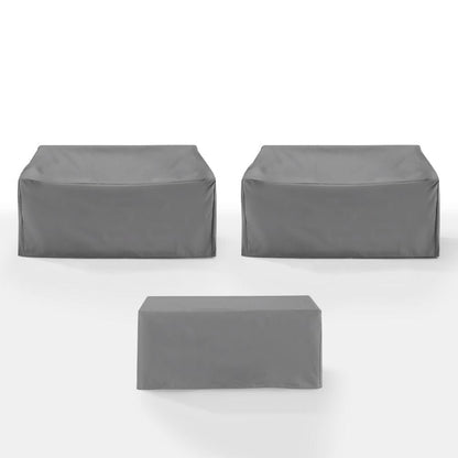 Crosley Furniture - 3Pc Outdoor Furniture Cover Set - 2 Loveseats & 1 Coffee Table - MO75034-GY view 3