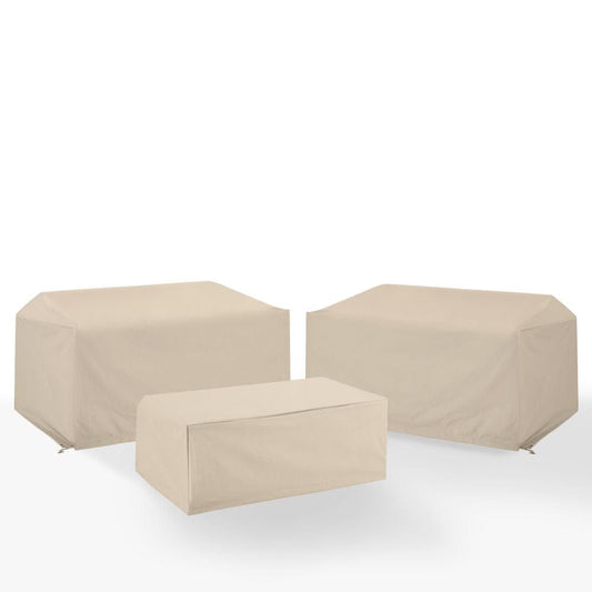 Crosley Furniture - 3Pc Outdoor Furniture Cover Set - 2 Loveseats & 1 Coffee Table - MO75034-TA view 2