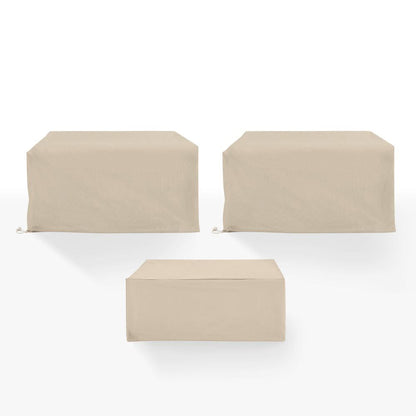 Crosley Furniture - 3Pc Outdoor Furniture Cover Set - 2 Loveseats & 1 Coffee Table - MO75034-TA view 3