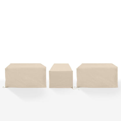 Crosley Furniture - 3Pc Outdoor Sectional Furniture Cover Set - 2 Loveseats & 1 Chair - MO75035-TA view 2
