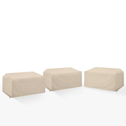 Crosley Furniture - 3Pc Outdoor Sectional Furniture Cover Set - 3 Loveseats - MO75045-TA view 1