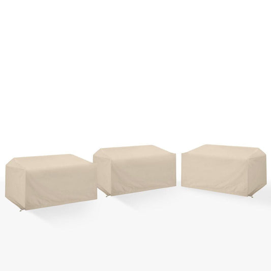 Crosley Furniture - 3Pc Outdoor Sectional Furniture Cover Set - 3 Loveseats - MO75045-TA view 1