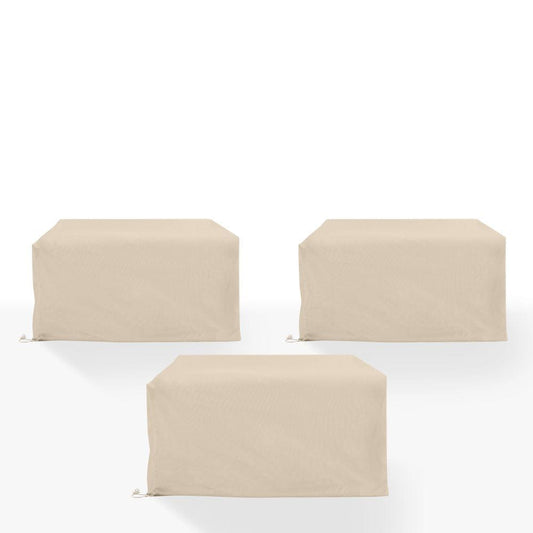 Crosley Furniture - 3Pc Outdoor Sectional Furniture Cover Set - 3 Loveseats - MO75045-TA view 2