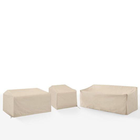 Crosley Furniture - 3Pc Outdoor Sectional Furniture Cover Set - Chair, Loveseat, & Sofa - MO75047-TA view 1