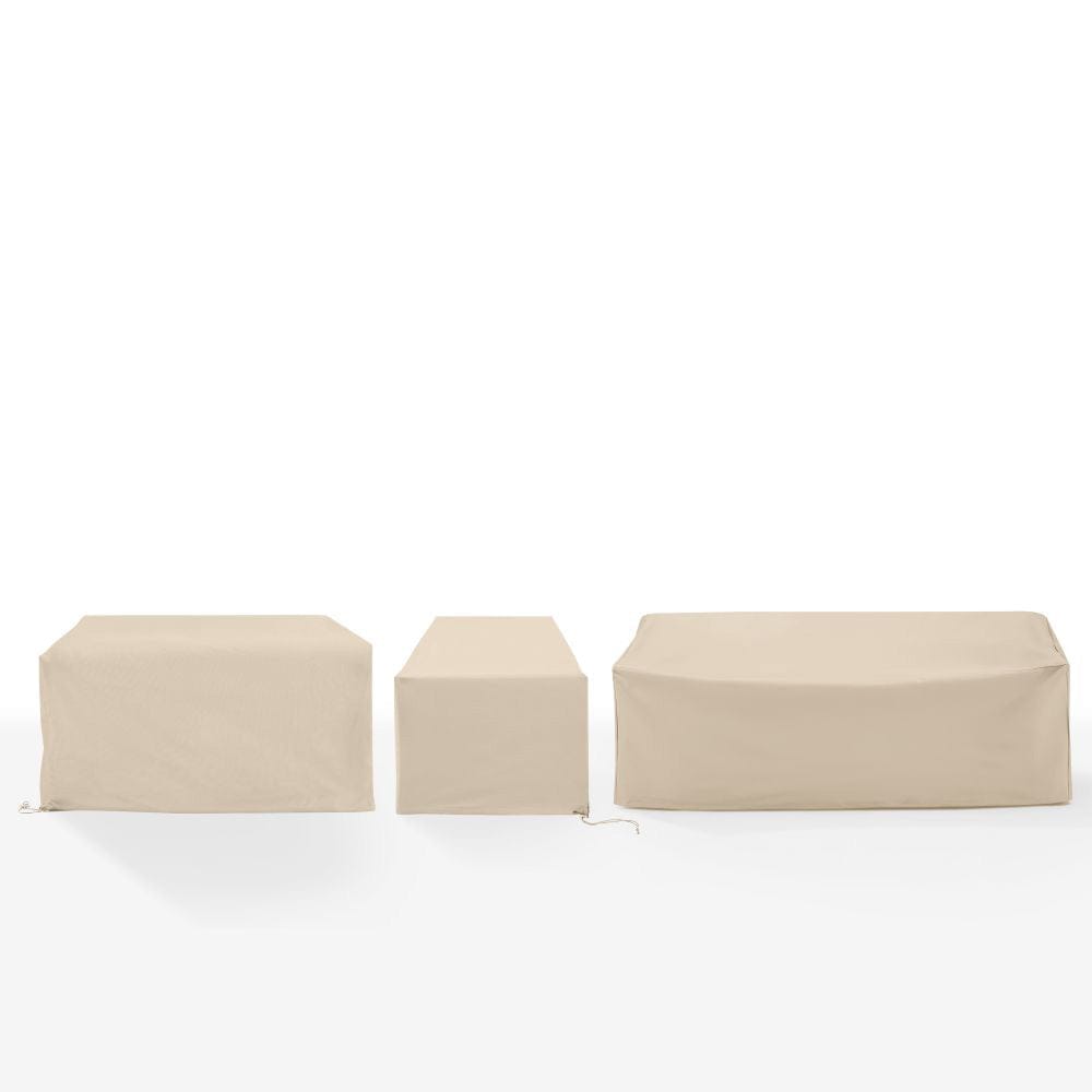 Crosley Furniture - 3Pc Outdoor Sectional Furniture Cover Set - Chair, Loveseat, & Sofa - MO75047-TA view 2