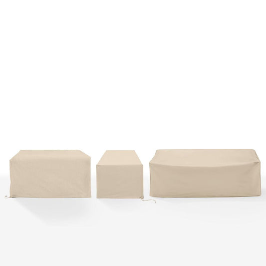 Crosley Furniture - 3Pc Outdoor Sectional Furniture Cover Set - Chair, Loveseat, & Sofa - MO75047-TA view 2