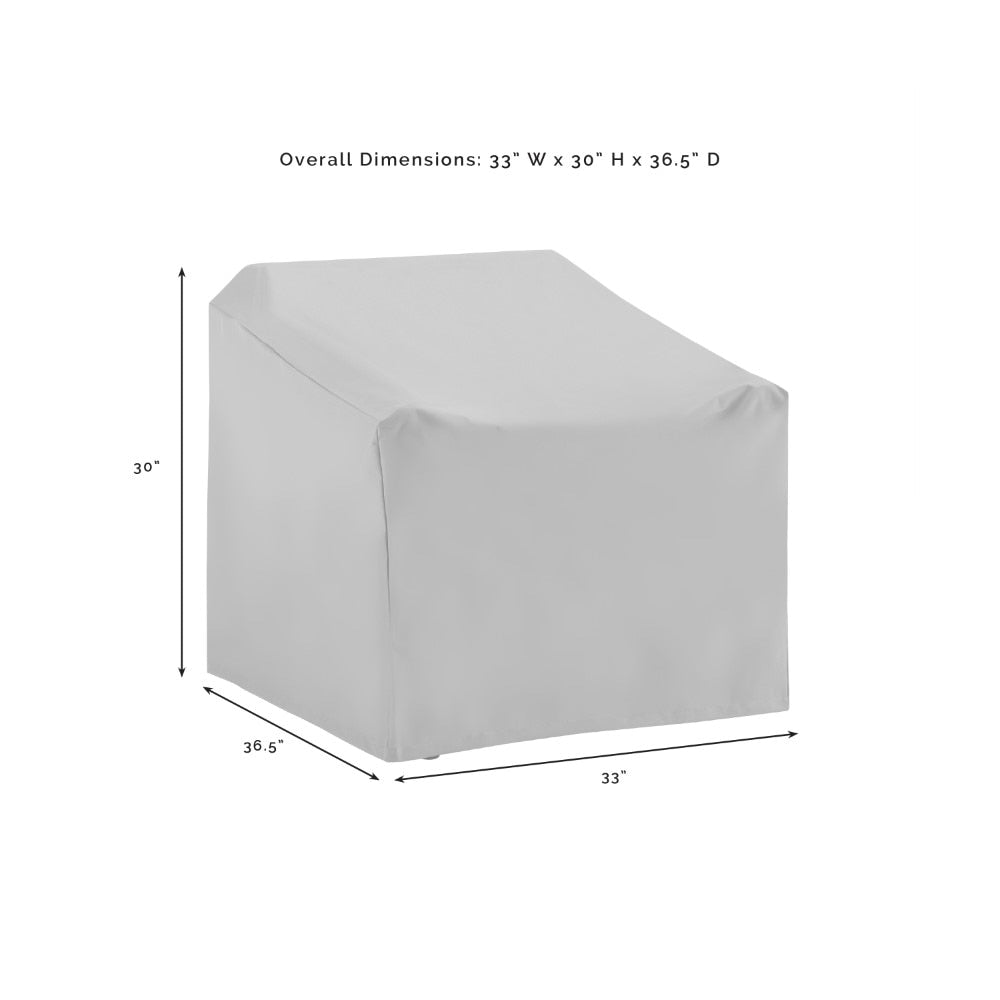 Crosley Furniture - 4 Piece Furniture Cover Set Gray - Loveseat, 2 Chairs, Coffee - MO75000-GY veiw 3