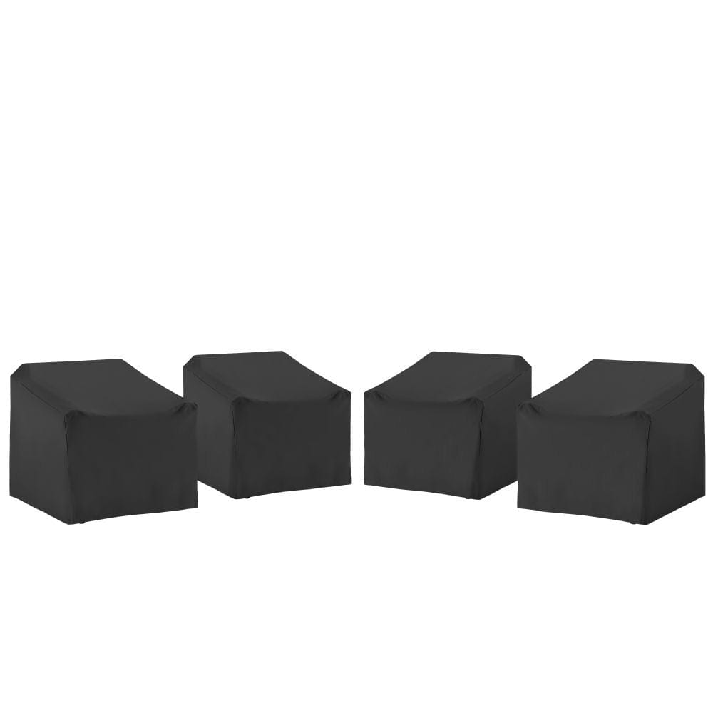 Crosley Furniture - 4Pc Outdoor Chair Furniture Cover Set - 4 Chairs - MO75024-BK view 1