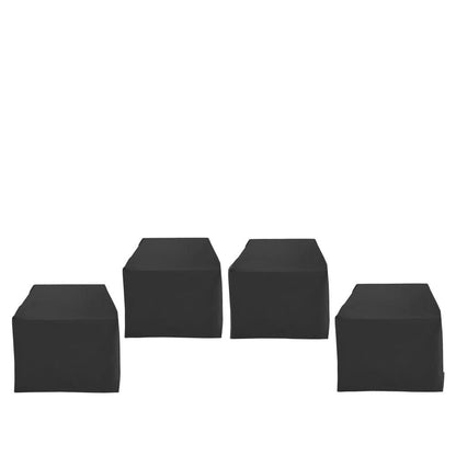 Crosley Furniture - 4Pc Outdoor Chair Furniture Cover Set - 4 Chairs - MO75024-BK view 2