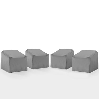 Crosley Furniture - 4Pc Outdoor Chair Furniture Cover Set - 4 Chairs - MO75024-GY view 1