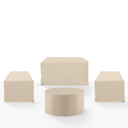 Crosley Furniture - 4Pc Outdoor Furniture Cover Set - 2 Chairs, 1 Loveseat, & 1 Round Table - MO75029-TA view 2