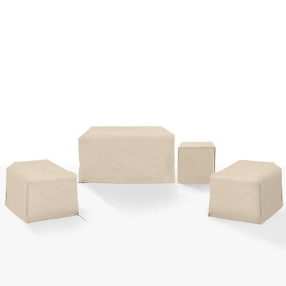 Crosley Furniture - 4Pc Outdoor Furniture Cover Set - 2 Chairs, 1 Loveseat, & 1 Side Table - MO75032-TA view 1