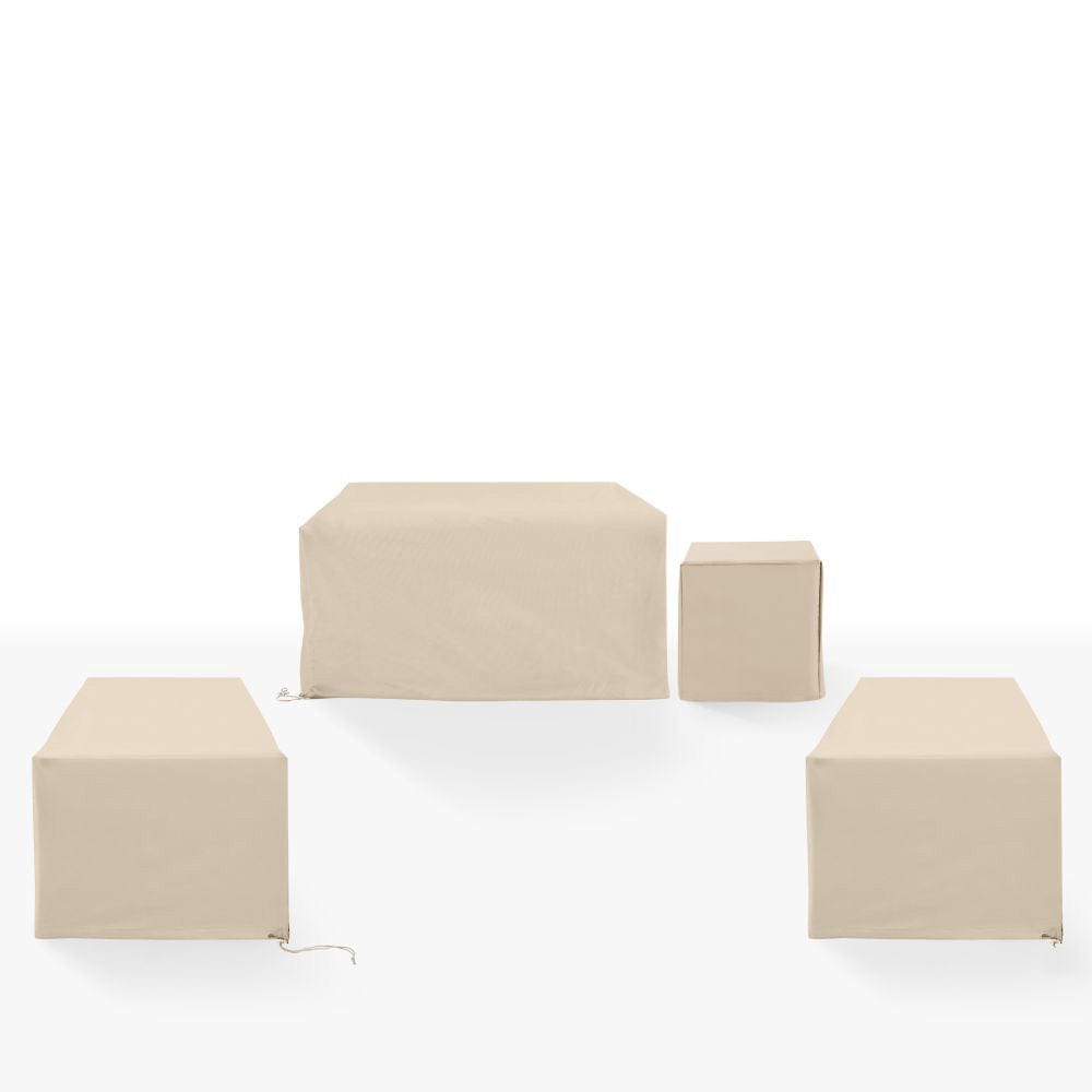 Crosley Furniture - 4Pc Outdoor Furniture Cover Set - 2 Chairs, 1 Loveseat, & 1 Side Table - MO75032-TA view 2