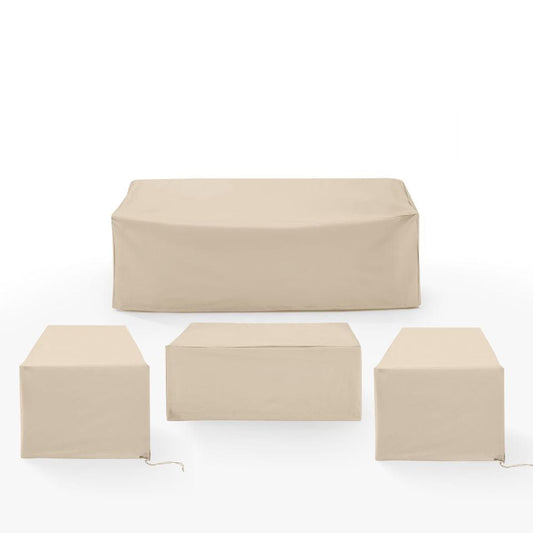 Crosley Furniture - 4Pc Outdoor Furniture Cover Set - 2 Chairs, 1 Sofa, & 1 Coffee Table - MO75043-TA view 2