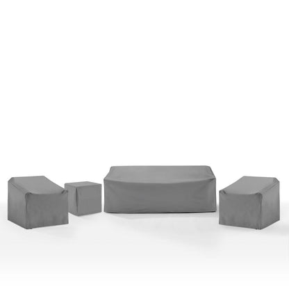 Crosley Furniture - 4Pc Outdoor Furniture Cover Set - 2 Chairs, 1 Sofa, & 1 Side Table - MO75042-GY view 1