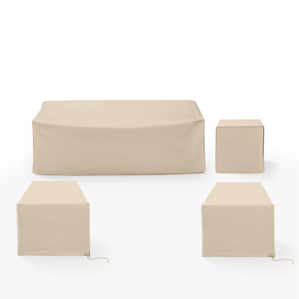 Crosley Furniture - 4Pc Outdoor Furniture Cover Set - 2 Chairs, 1 Sofa, & 1 Side Table - MO75042-TA view 2