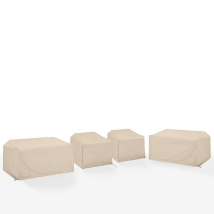 Crosley Furniture - 4Pc Outdoor Sectional Furniture Cover Set - 2 Loveseats & 2 Chairs - MO75036-TA view 1
