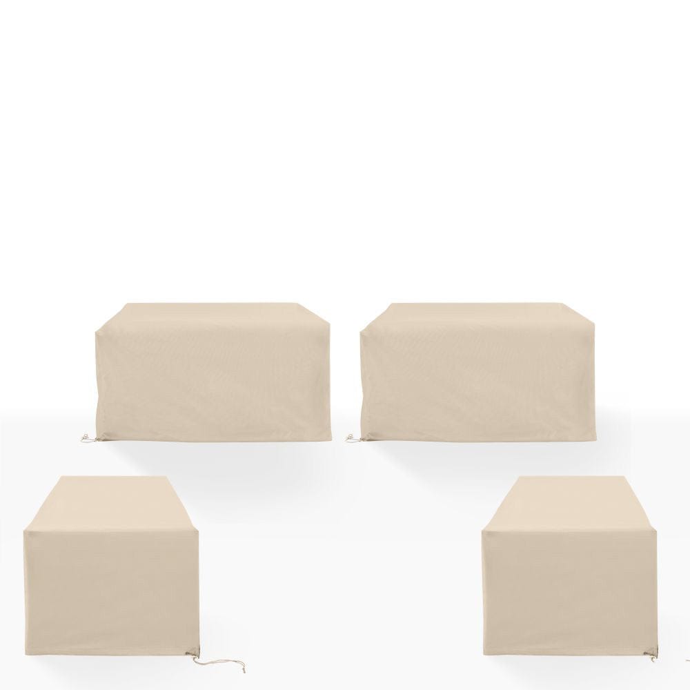 Crosley Furniture - 4Pc Outdoor Sectional Furniture Cover Set - 2 Loveseats & 2 Chairs - MO75036-TA view 2