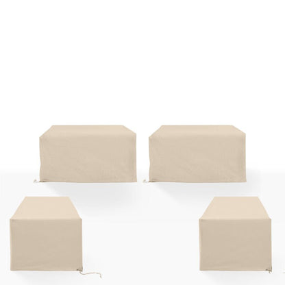 Crosley Furniture - 4Pc Outdoor Sectional Furniture Cover Set - 2 Loveseats & 2 Chairs - MO75036-TA view 2