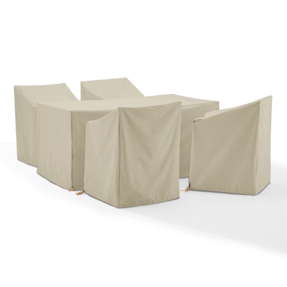 Crosley Furniture - 5Pc Outdoor Dining Furniture Cover Set - 4 Dining Arm Chairs & 1 Dining Table - MO75020-TA view 1