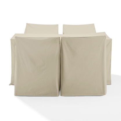 Crosley Furniture - 5Pc Outdoor Dining Furniture Cover Set - 4 Dining Arm Chairs & 1 Dining Table - MO75020-TA view 2