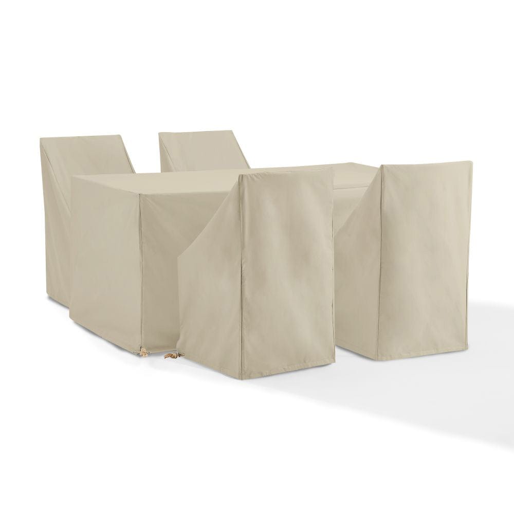 Crosley Furniture - 5Pc Outdoor Dining Furniture Cover Set - 4 Dining Side Chairs & 1 Dining Table - MO75021-TA view 1