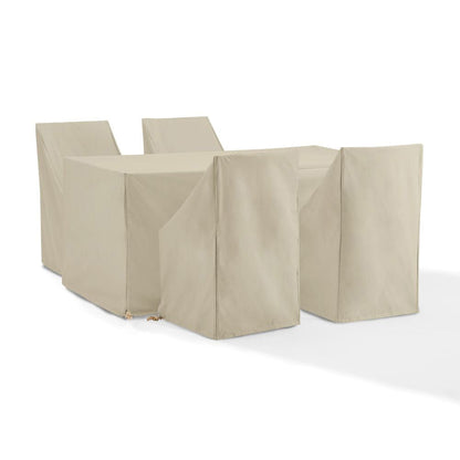 Crosley Furniture - 5Pc Outdoor Dining Furniture Cover Set - 4 Dining Side Chairs & 1 Dining Table - MO75021-TA view 1