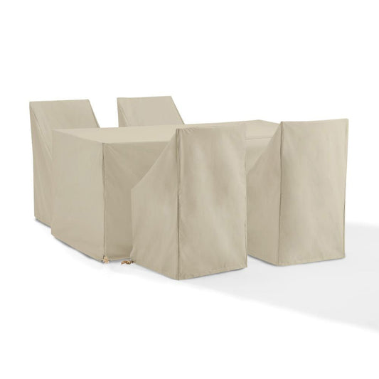Crosley Furniture - 5Pc Outdoor Dining Furniture Cover Set - 4 Dining Side Chairs & 1 Dining Table - MO75021-TA view 1