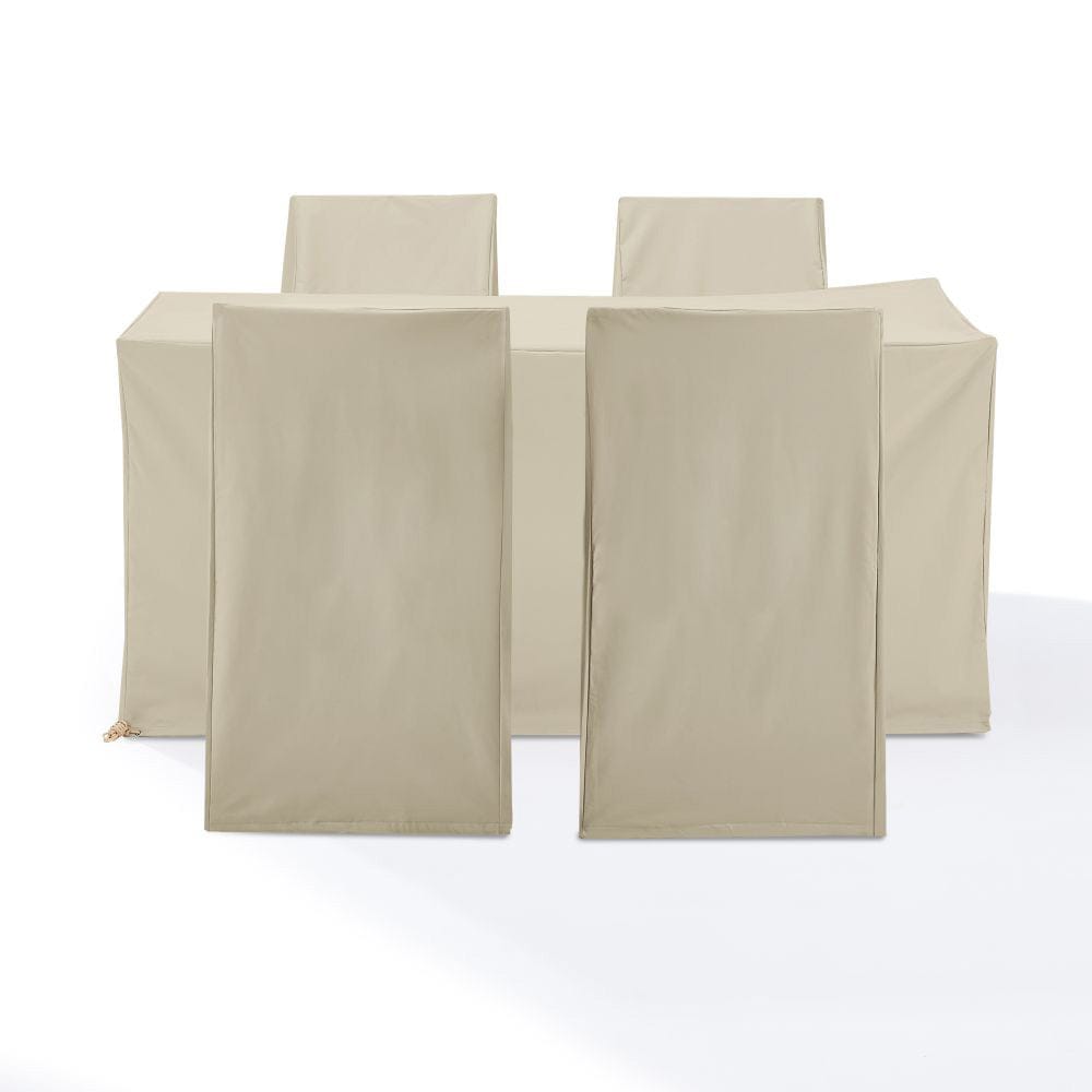 Crosley Furniture - 5Pc Outdoor Dining Furniture Cover Set - 4 Dining Side Chairs & 1 Dining Table - MO75021-TA view 2