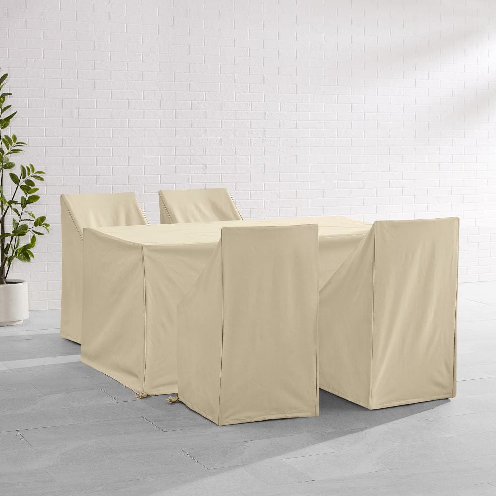 Crosley Furniture - 5Pc Outdoor Dining Furniture Cover Set - 4 Dining Side Chairs & 1 Dining Table - MO75021-TA view 6