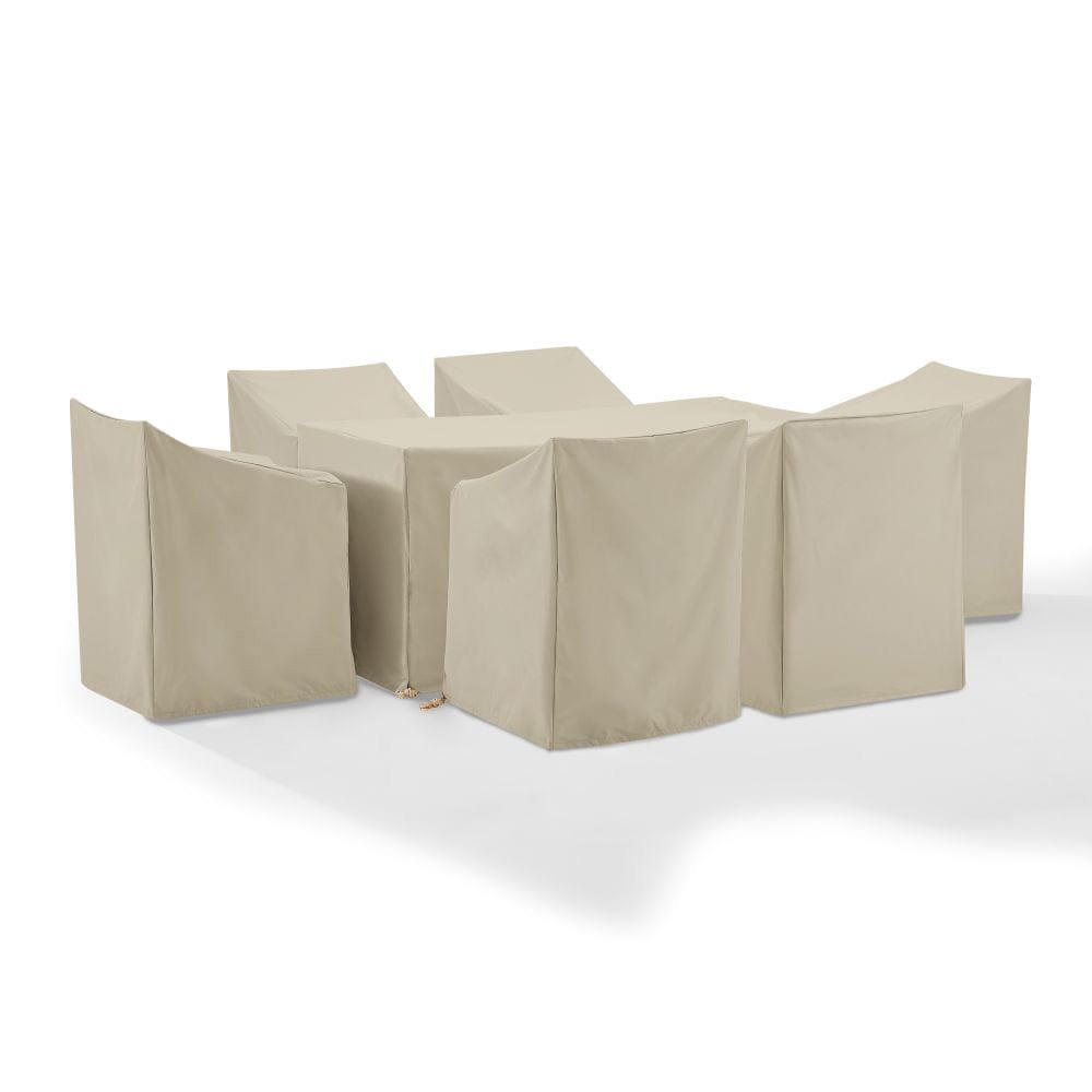 Crosley Furniture - 7Pc Outdoor Dining Furniture Cover Set - 6 Dining Arm Chairs & 1 Dining Table - MO75022-TA view 1