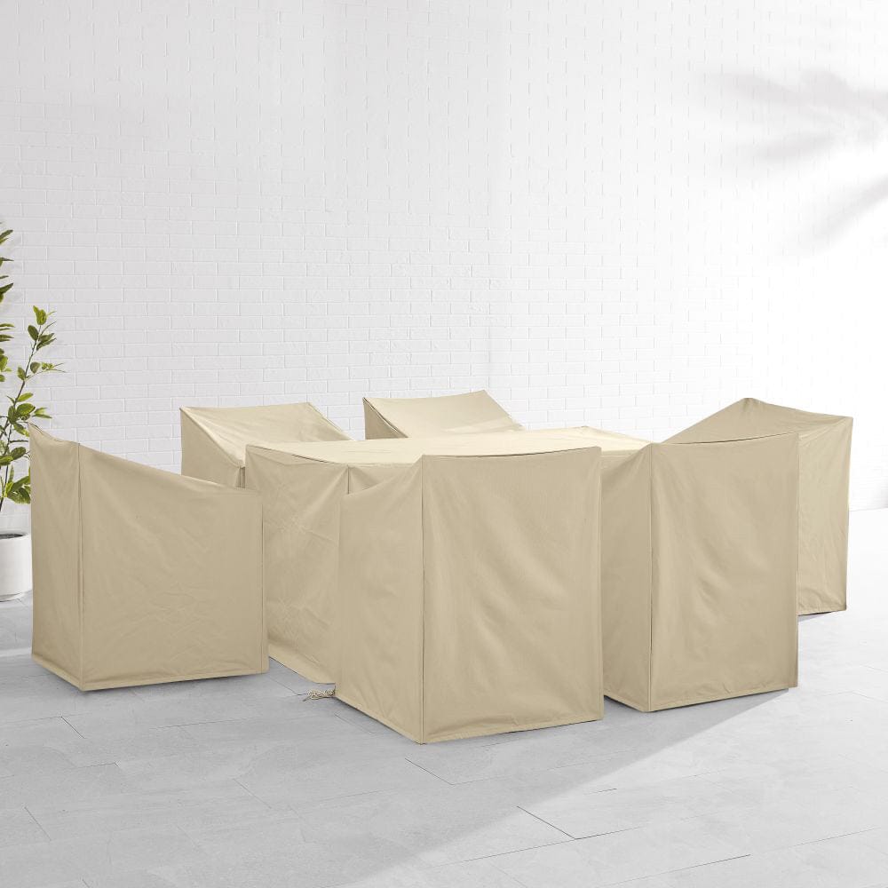 Crosley Furniture - 7Pc Outdoor Dining Furniture Cover Set - 6 Dining Arm Chairs & 1 Dining Table - MO75022-TA view 6