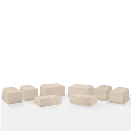 Crosley Furniture - 8Pc Outdoor Furniture Cover Set - 4 Chairs, 2 Loveseats, & 2 Coffee Tables - MO75039-TA view 1