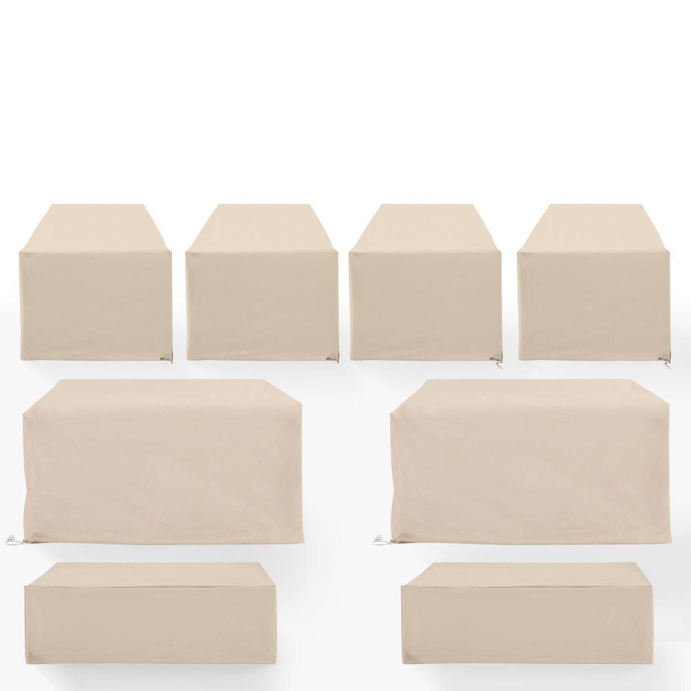 Crosley Furniture - 8Pc Outdoor Furniture Cover Set - 4 Chairs, 2 Loveseats, & 2 Coffee Tables - MO75039-TA view 2