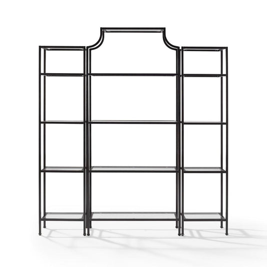 Crosley Furniture - Aimee 3 Piece Etagere Set Oil Rubbed Bronze - Large Etagere, 2 Narrow Etageres - KF65004BZ view 1
