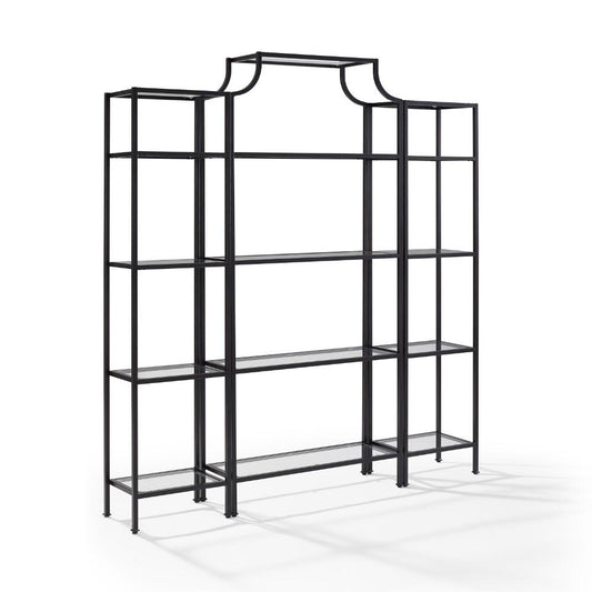Crosley Furniture - Aimee 3 Piece Etagere Set Oil Rubbed Bronze - Large Etagere, 2 Narrow Etageres - KF65004BZ view 2