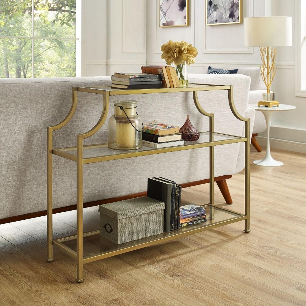 Crosley Furniture - Aimee Glass Console Table - CF1307-GL view 7