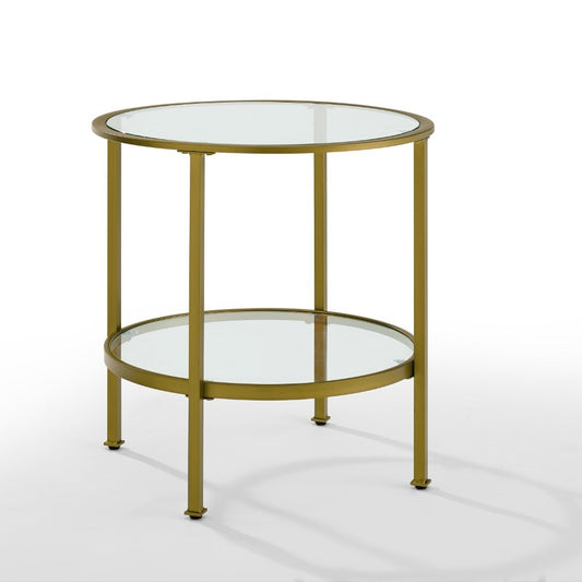 Crosley Furniture - Aimee Glass Side Table - CF1309-GL veiw 1