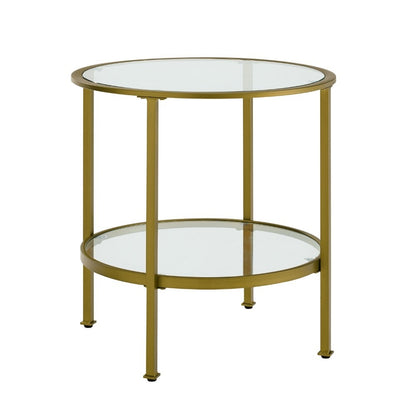 Crosley Furniture - Aimee Glass Side Table - CF1309-GL veiw 2