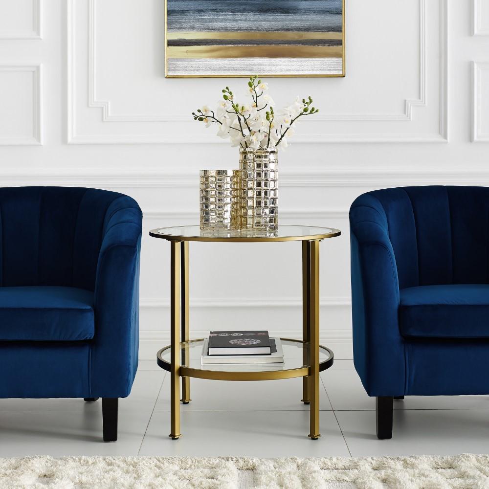 Crosley Furniture - Aimee Glass Side Table - CF1309-GL veiw 5